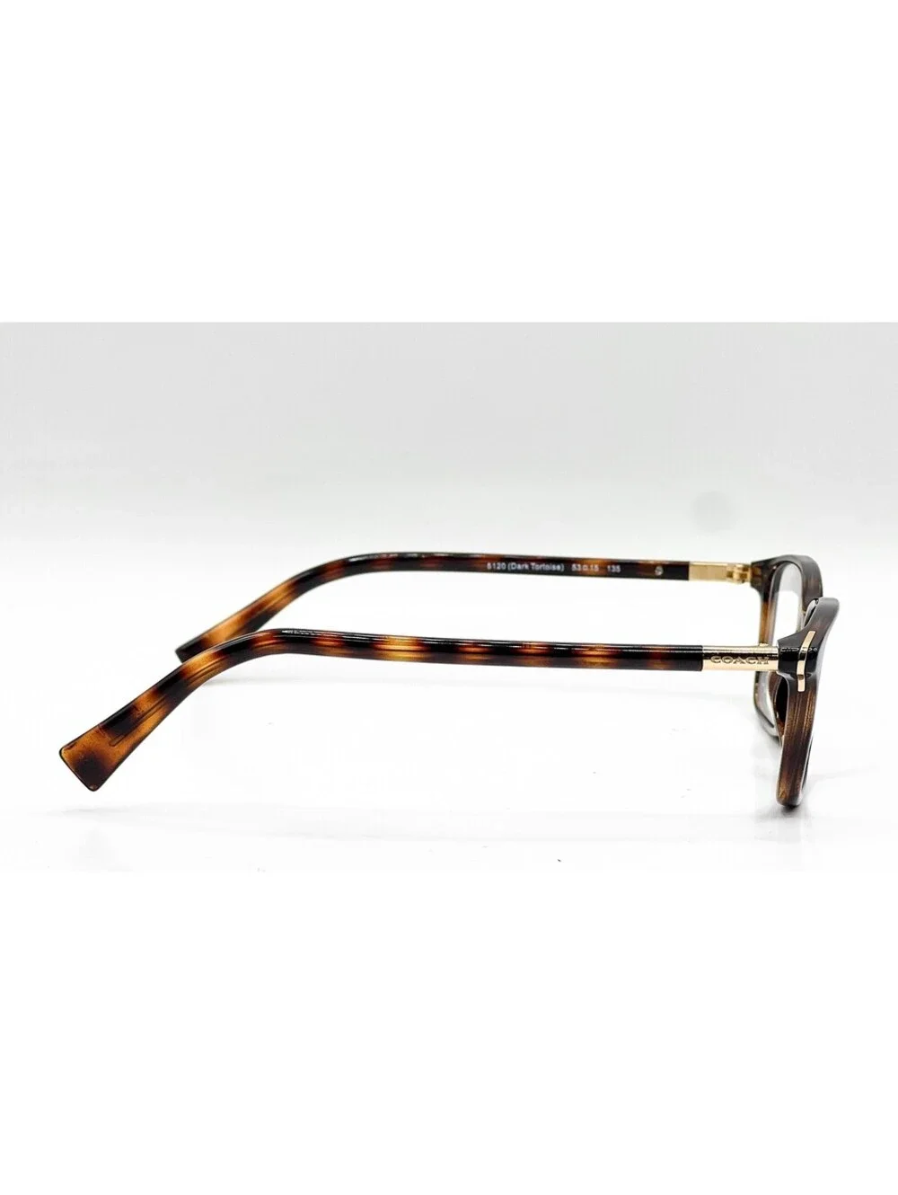 Coach HC 6077 5120 Dark Tortoise Square Authentic Eyeglass Frames 53-15